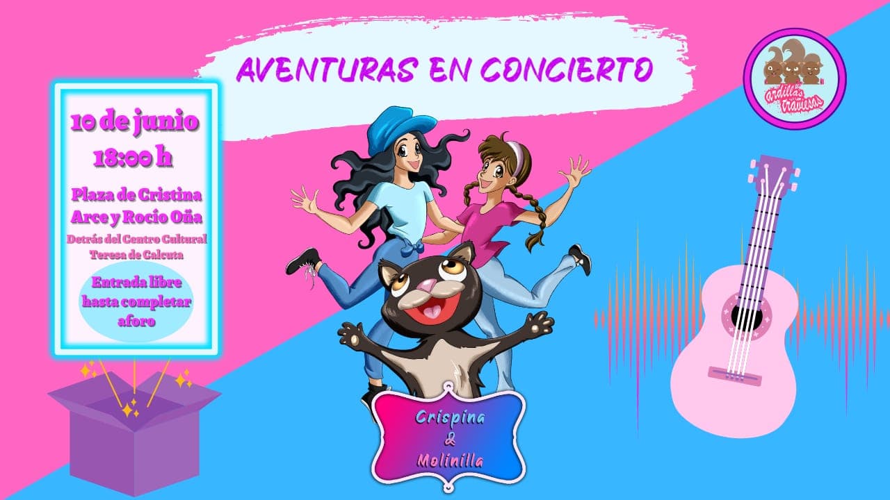 Sigue la gira de “Aventuras en Concierto” de Crispina y Molinilla